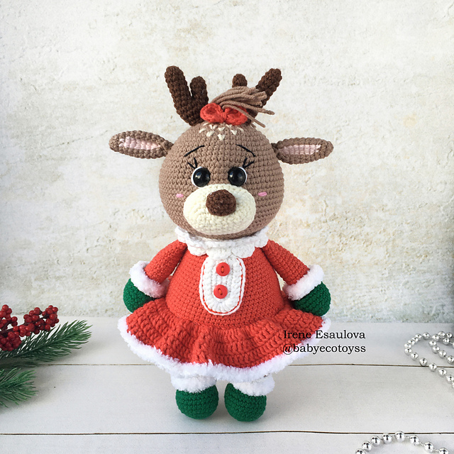 Amigurumi Christmas Reindeer Garsey