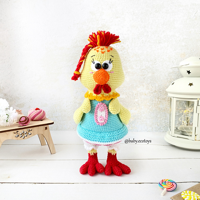 Amigurumi Tsa Tsa Easter Chicken