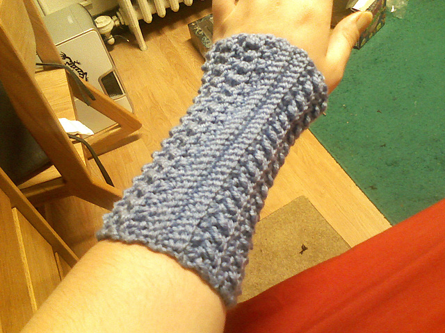 Arm Warmer or Textured Fingerless Gloves