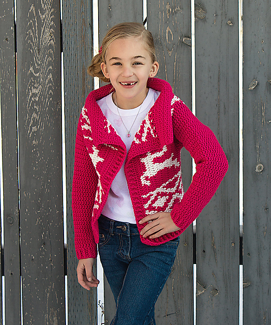 Jumping Reindeer Cardigan