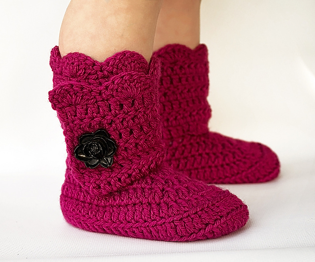 Toddler Scallop Boots