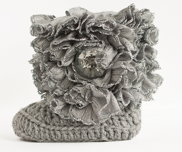 Ruffle Baby Boots