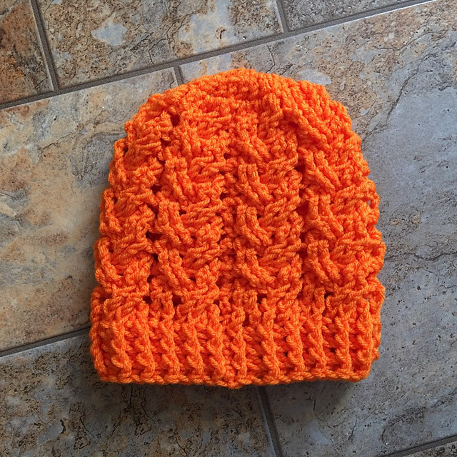 Cabled Pumpkin Head Hats