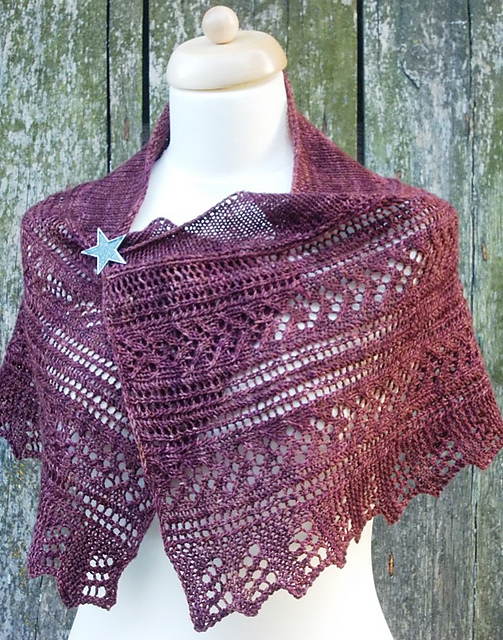 Wild Plum Shawl