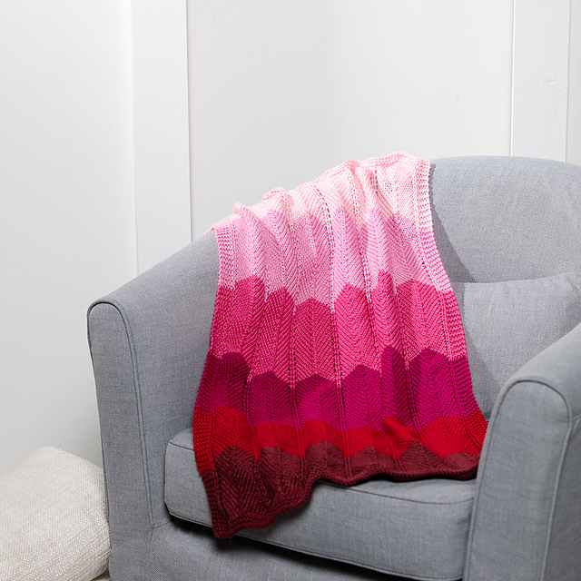 Chevron Baby Knit Blanket