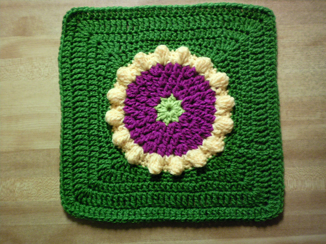 Sunburst Afghan Square