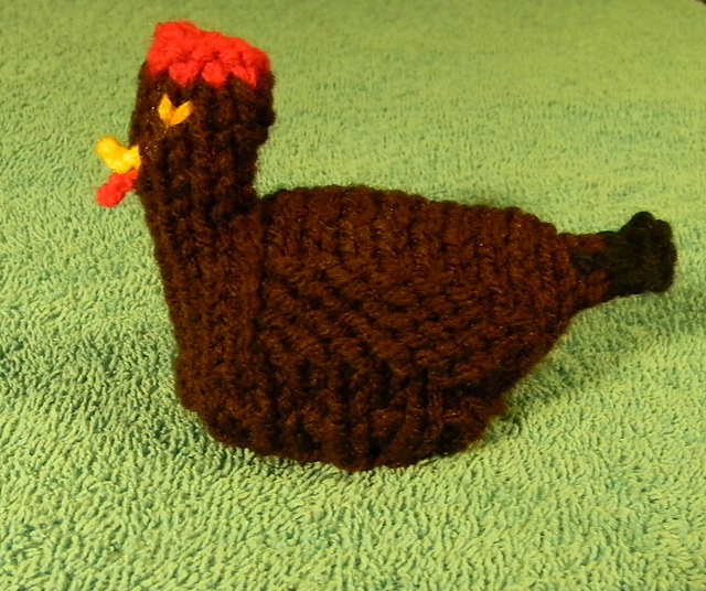 Buckeye hen egg cozy