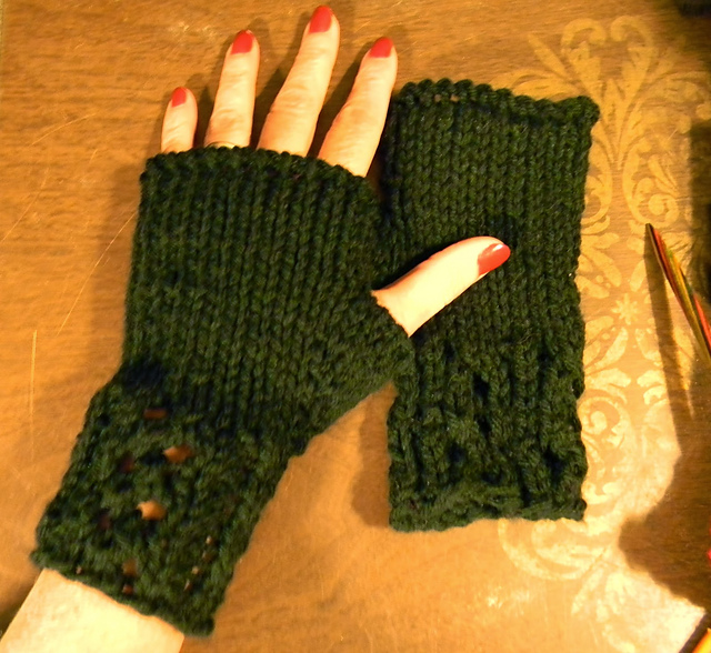 Cuffed Fingerless Gloves