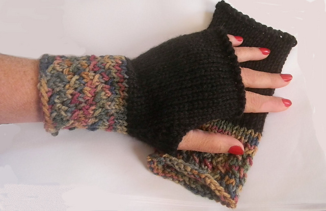 Cuffed Fingerless Gloves take 2