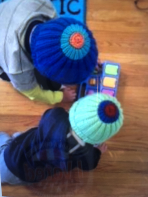 Red Rubber Ball Hat