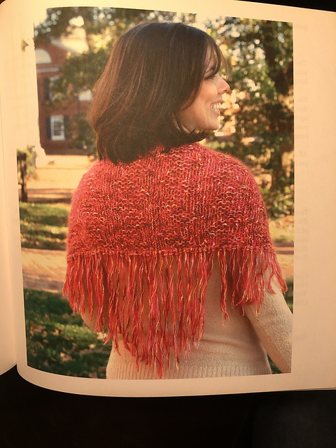 Raspberry Gold Glitter Shawl