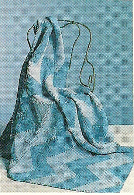 Garter Stitch Afghan D-463
