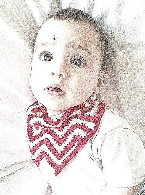 Chevron Bandana Bib