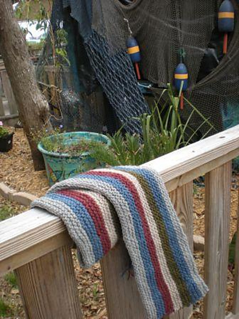 Noah's Colorful Striped Scarf