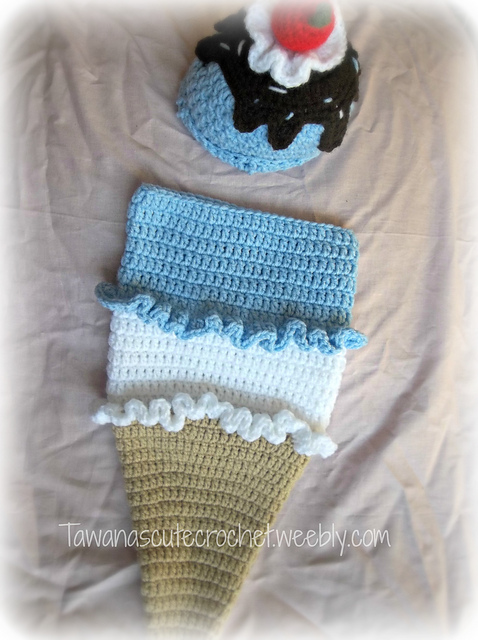 Ice Cream Cone Newborn Photo Prop