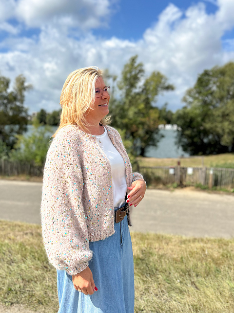 Dancing Queen top-down Bernadette cardigan
