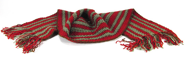 Steeked Stripe Scarf