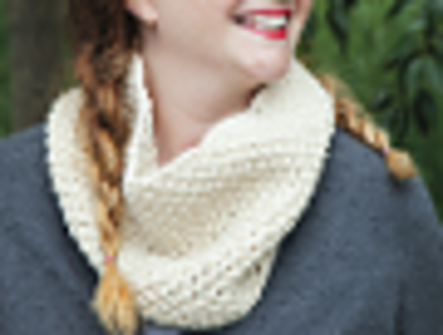 1 Hour Seed Stitch Cowl