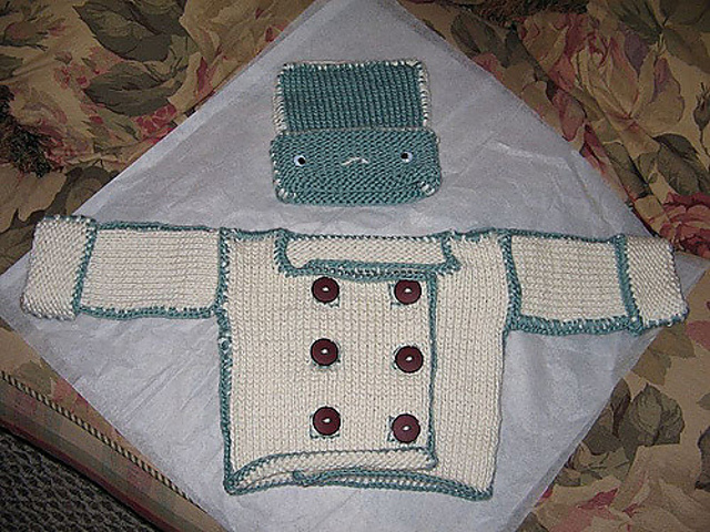 Classic Baby Set with Rubber Ducky- Cardigan