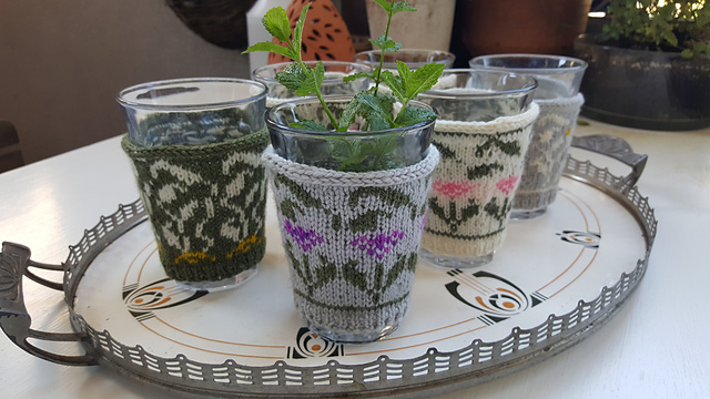 Mint Tea Cup Cosy