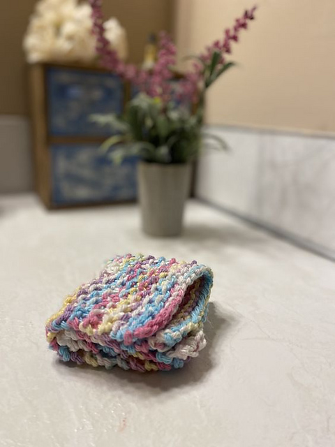 Seed Stitch Dishcloth