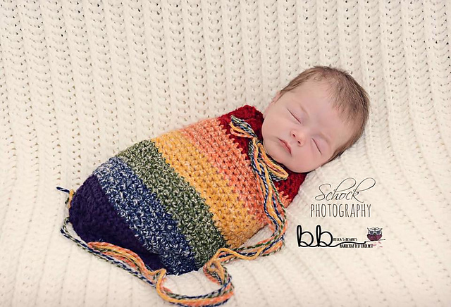 Rainbow Swaddle Sack