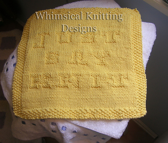 JUST SAY KNIT Cloth
