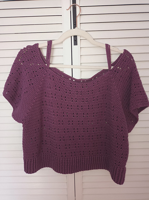 Windowpane Crop Top