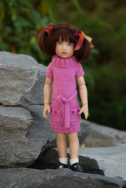 Cowl-Neck Cutie-B for 11-12" Kish Bethany or  Bitty Bethany
