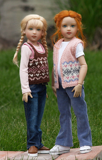 Hearts & Ripples-CH for Helen Kish's 14" Chrysalis Dolls