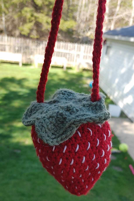 Strawberry bag (with slip top)