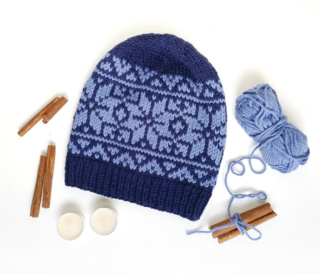 Nordic Rose Fair Isle Hat