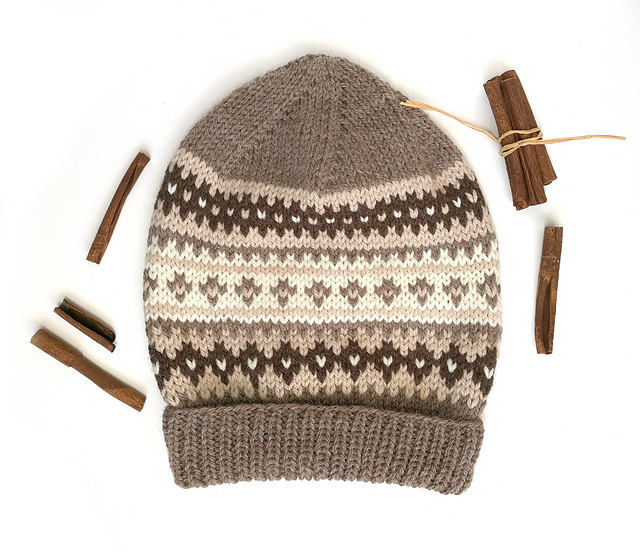 ZUCKER-ZIMT Fair Isle Hat