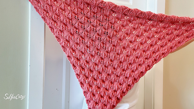 #47 Candle Flame Shawl