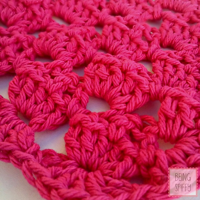Cupcake Crochet Dishcloth