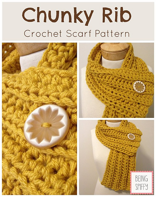 Chunky Rib Scarf
