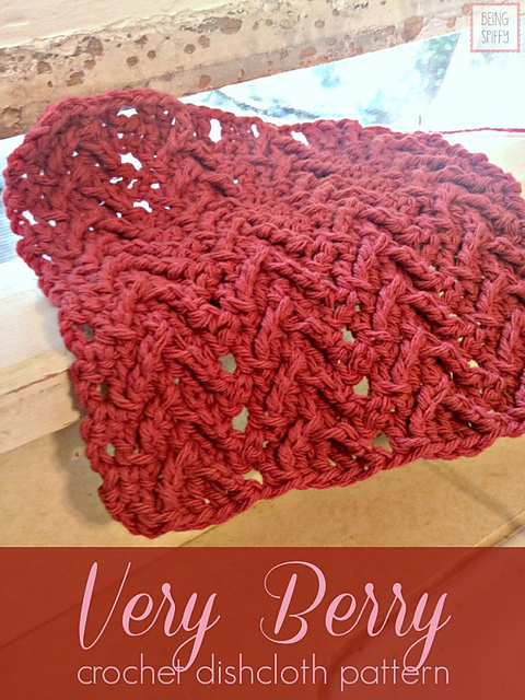 Oh So Very Berry Dishcloth