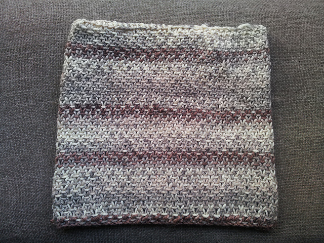 Cuello en punto de tela/Cowl in Linen Stitch
