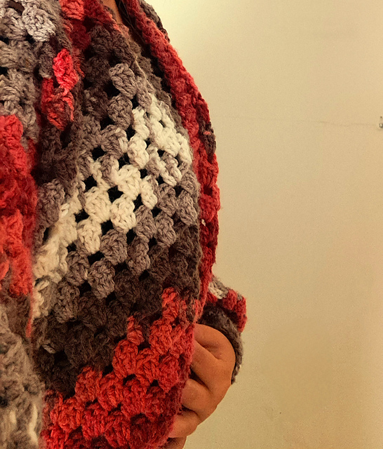 Autumn Rose crochet cardigan