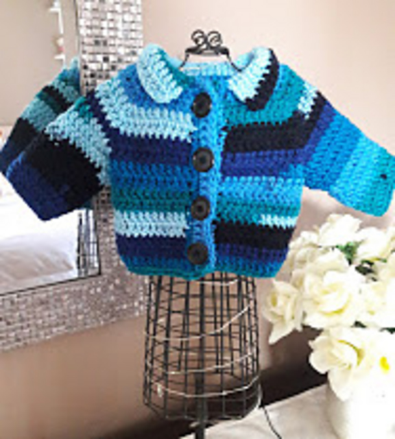 Green Collared Cardigan