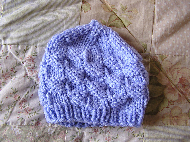 Basketweave Baby Hat