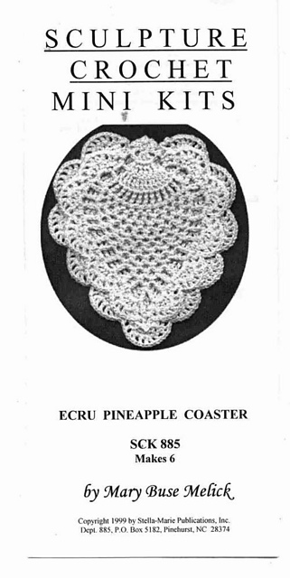 Ecru Pineapple Coaster