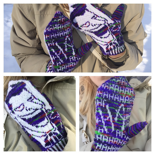 Ravelry: Why So Serious Mittens pattern by Claire Ketelsen