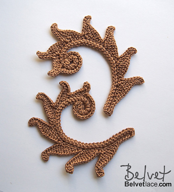 Swirl with leaves from Bolero Cappuccino 5