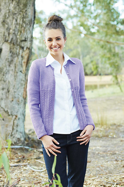 PT 8352 Lace Rib Cardigan
