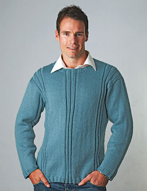 PT 8264 Men's Round Neck Jumper with Side Splits