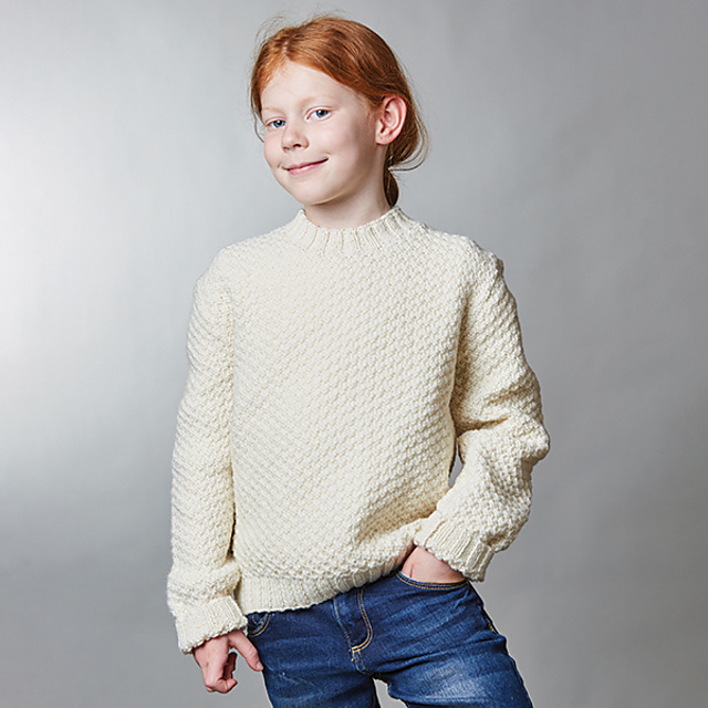 PT8577 - Kids Box Stitch Set-In-Sleeve Jumper