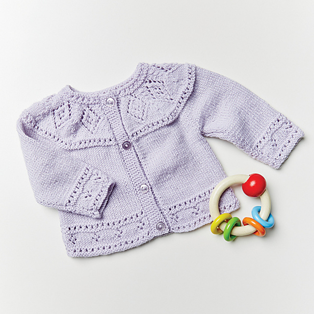 PT8580 - Babies Diamond Lace Cardigan