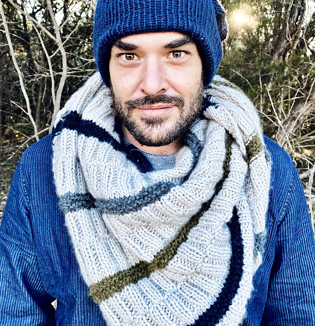 Ribs and Ridges Shawl
