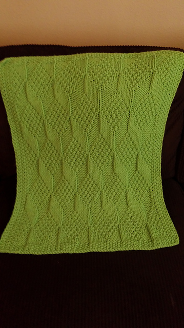 Moss Diamond Baby Blanket